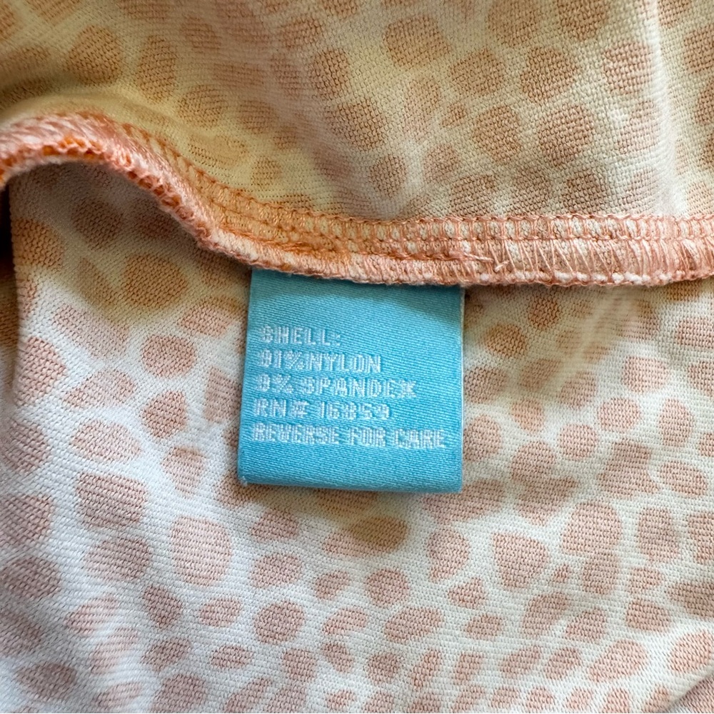 J. McLaughlin Catalina Cloth Vibrant Orange Patterned Faux Wrap Blouse Top Sz M - Picture 11 of 12